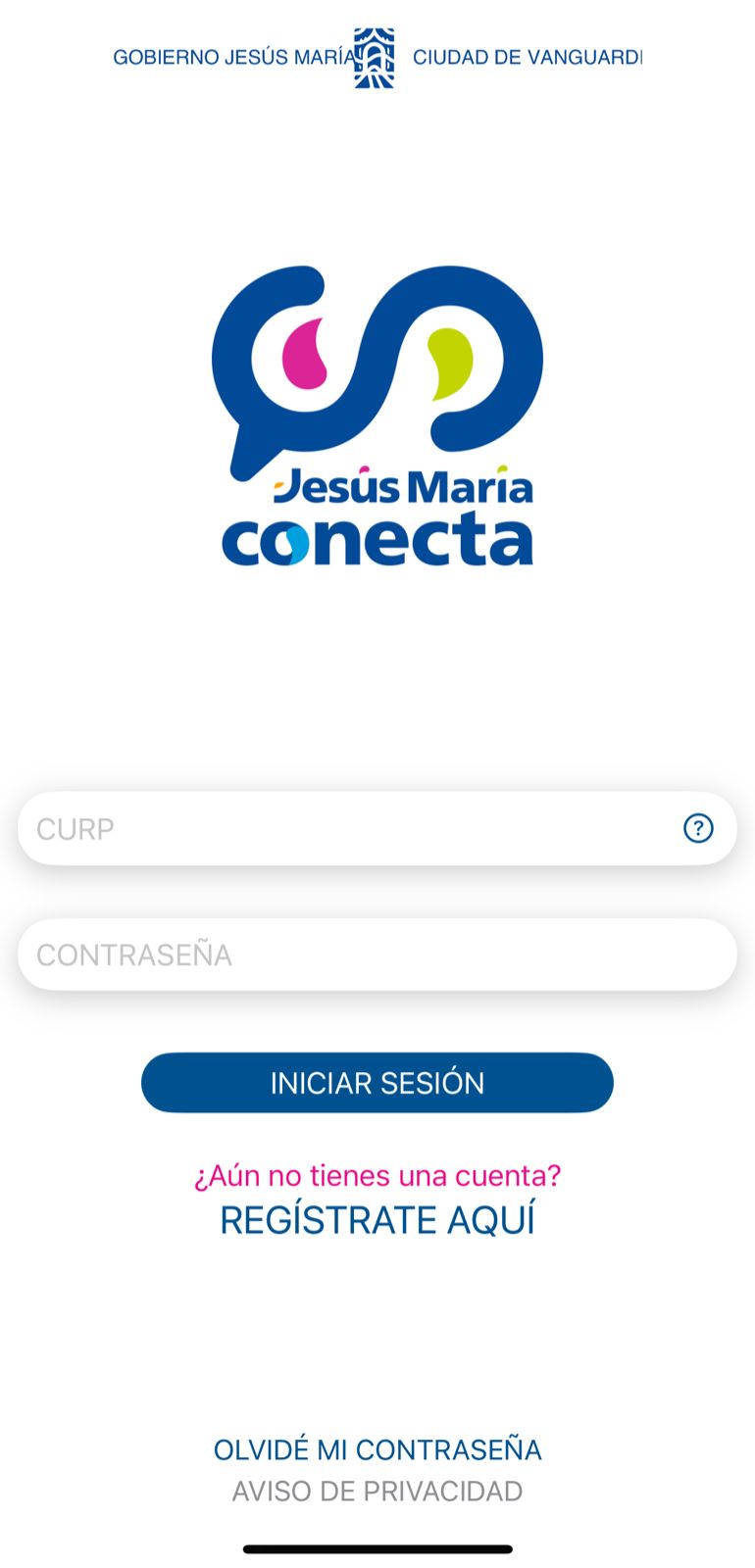 CAPAS Móvil app screenshot